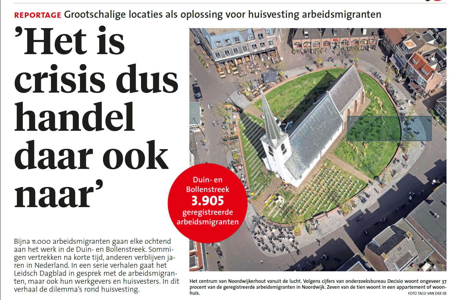 Flexwonen.nu in het Leidsch Dagblad